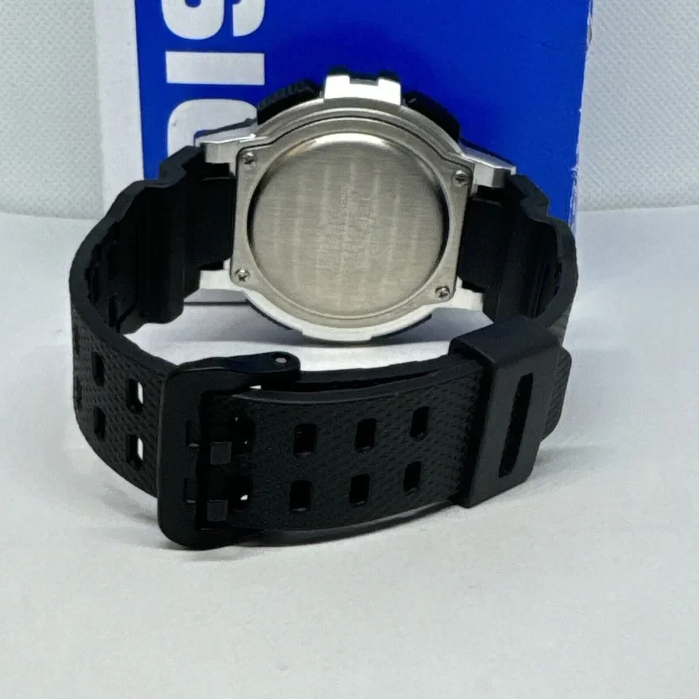 Casio WS-1200H-1A Men’s Black Resin Fishing Time Digital Dial Quartz Watch JNA46